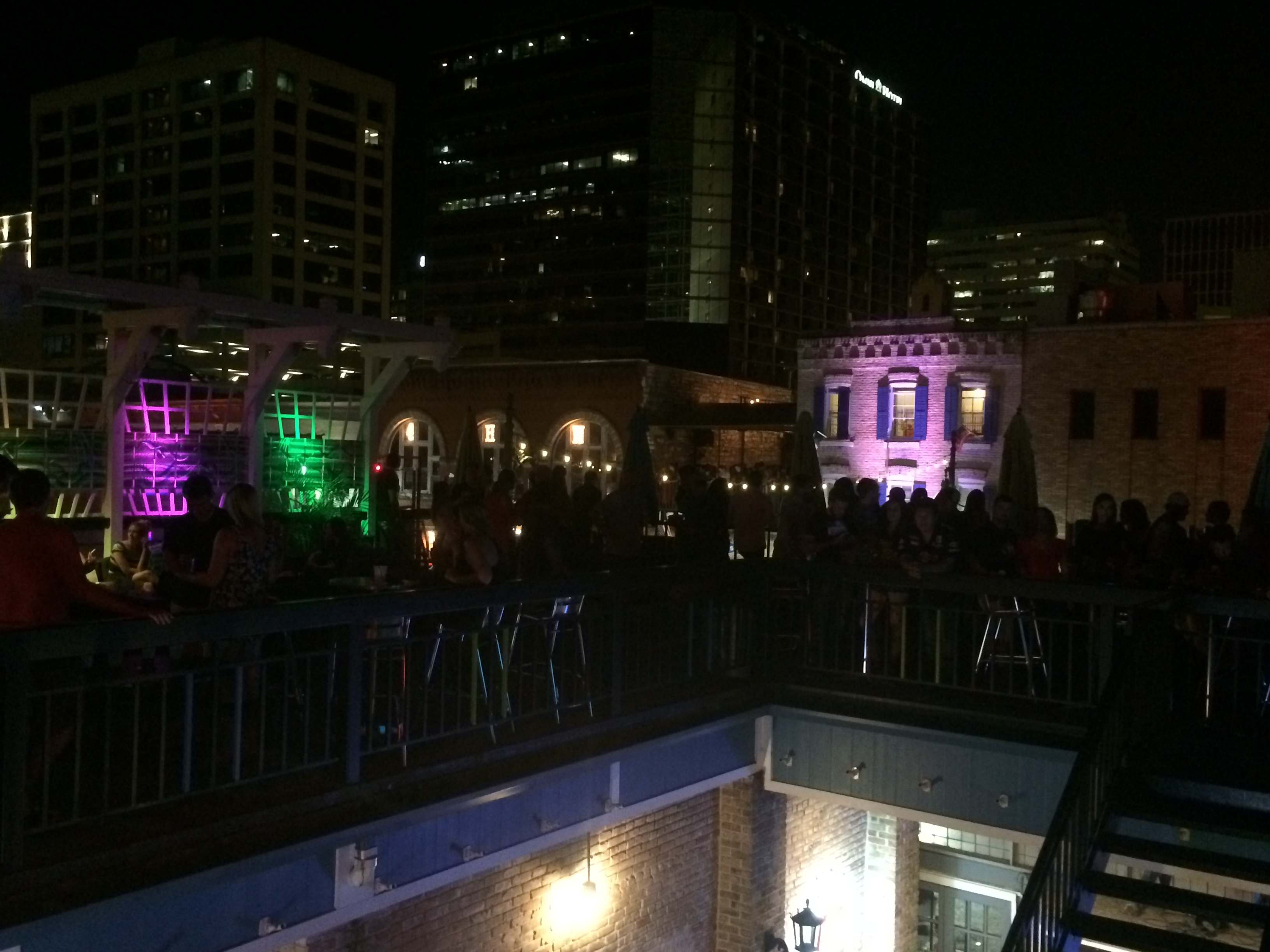 Rooftop bar in Austin, Texas