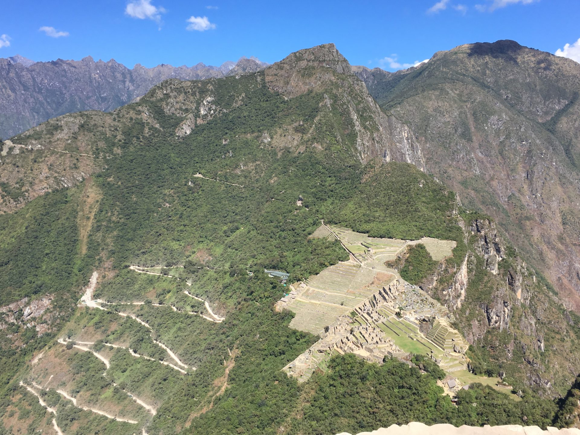 Bus route to Machu Picchu
