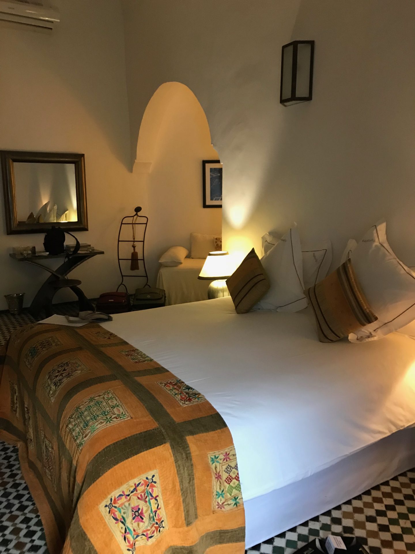 Bedroom at Riad Laaroussa