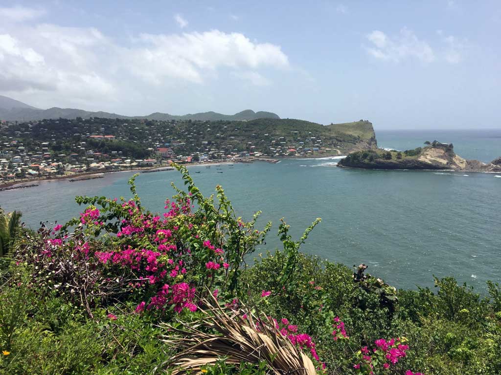 Dennery overlook along Saint Lucia's Atlantic coast