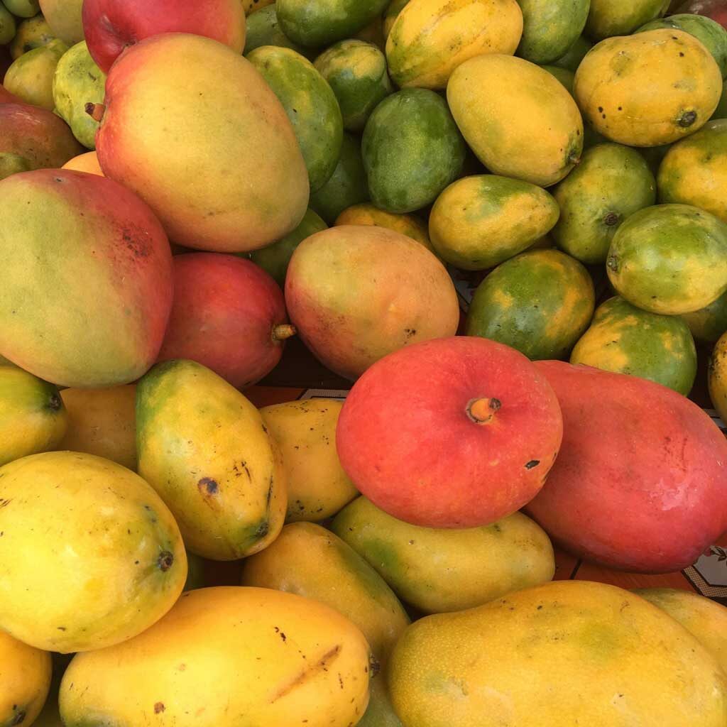 mangos at Castries market